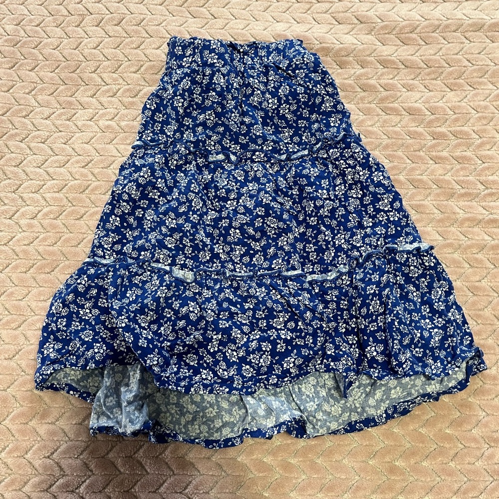 Flowy floral skirt
